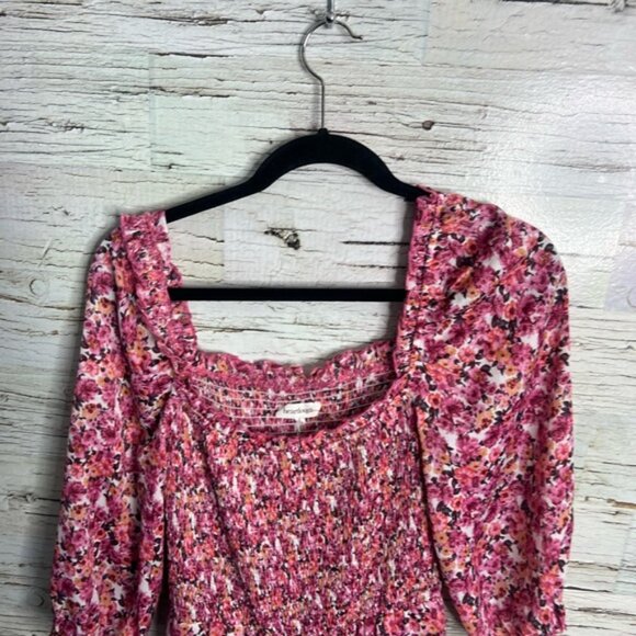 Heartloom Pink Floral Midi Dress size small - Picture 3 of 6